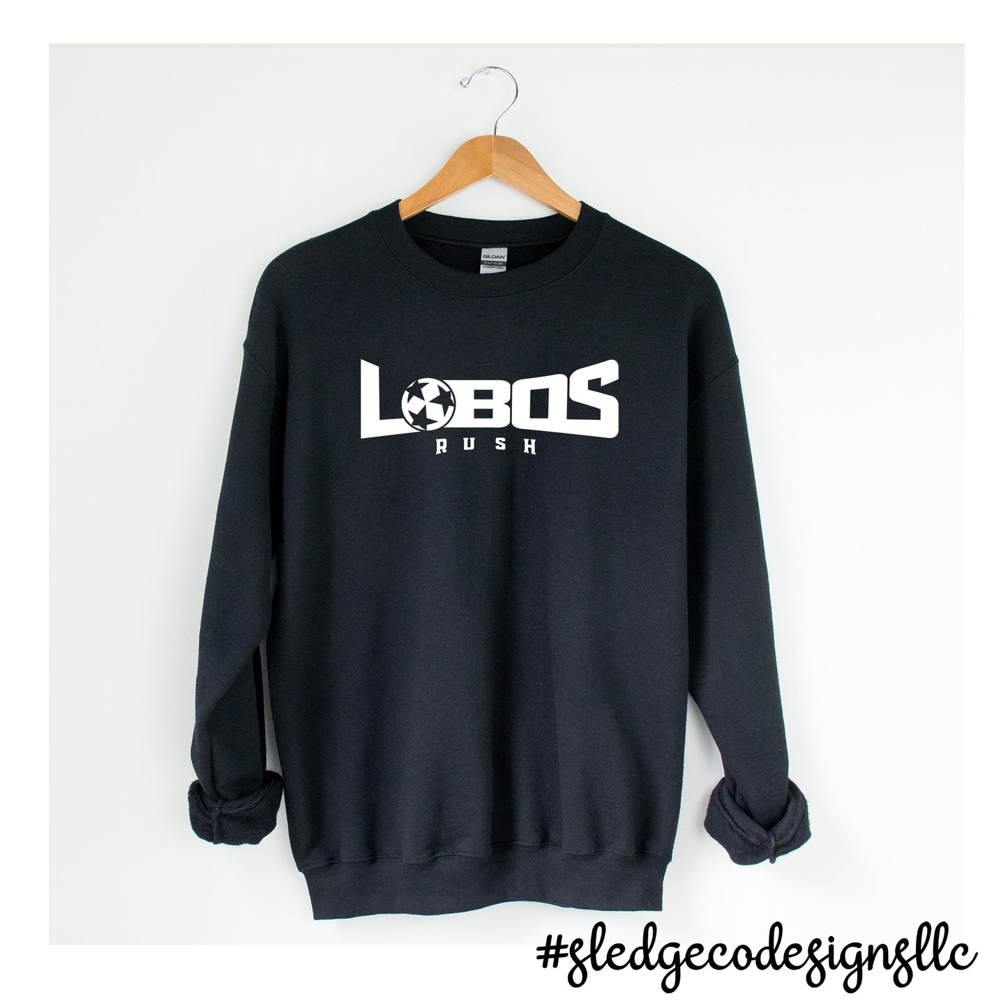 BLACK | LOBOS SOCCER SWEATSHIRT | MADE TO ORDER