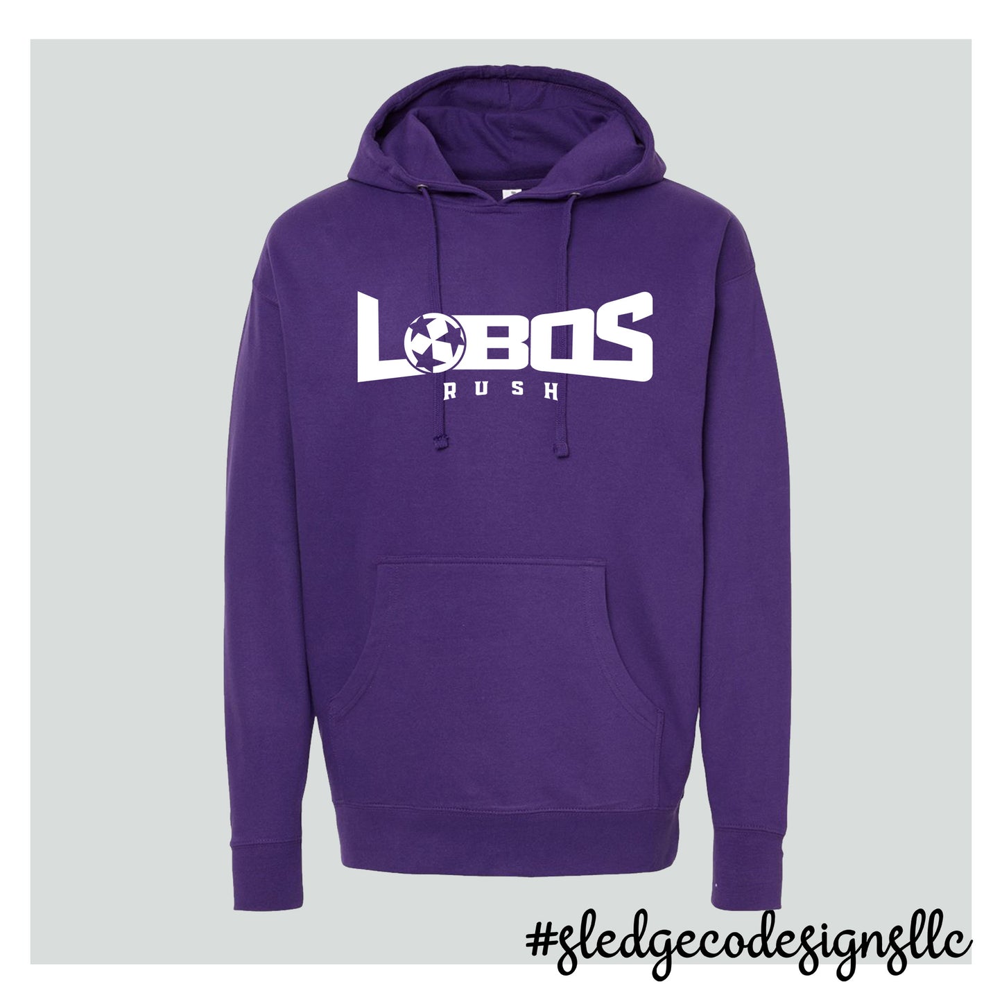LOBOS SOCCER HOODIE | PURPLE | MADE TO ORDER