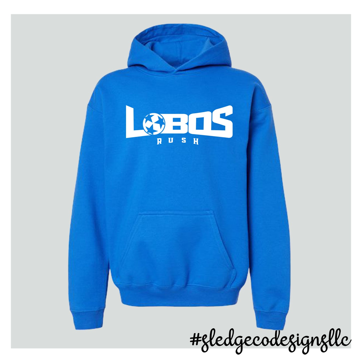 LOBOS SOCCER HOODIE | ROYAL | MADE TO ORDER