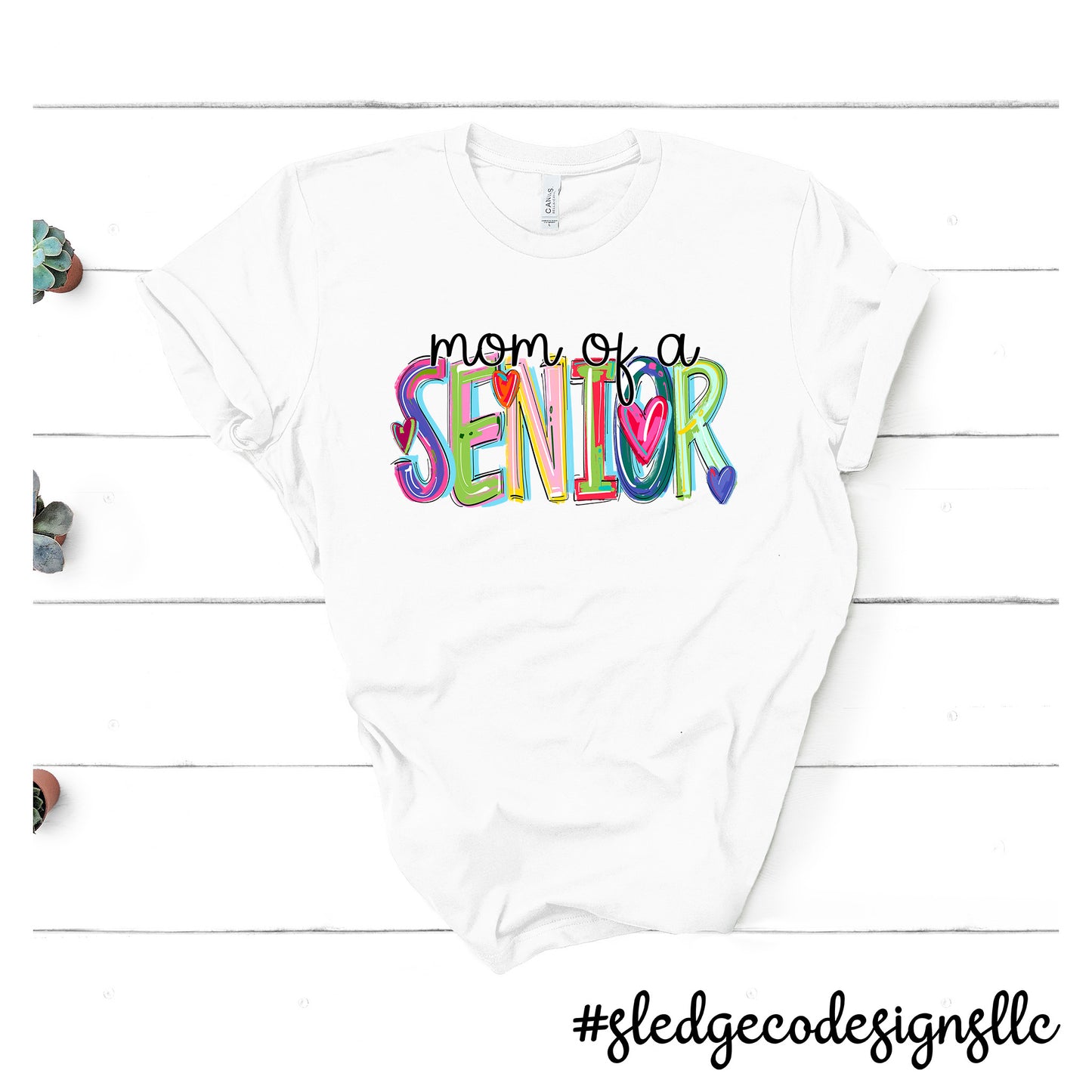 MOM OF SENIOR 2025 | WATERCOLOR | Custom Unisex Tee