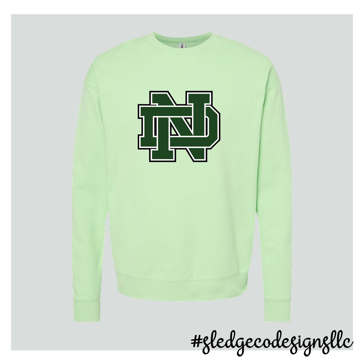 NORTH DELTA ND | LIME GREEN | CUSTOM UNISEX SWEATSHIRT 