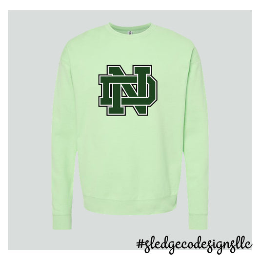 NORTH DELTA ND | LIME GREEN | CUSTOM UNISEX SWEATSHIRT 