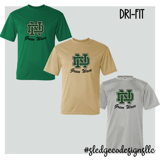 NORTH DELTA GREEN WAVE | DRI-FIT | CUSTOM UNISEX TSHIRT