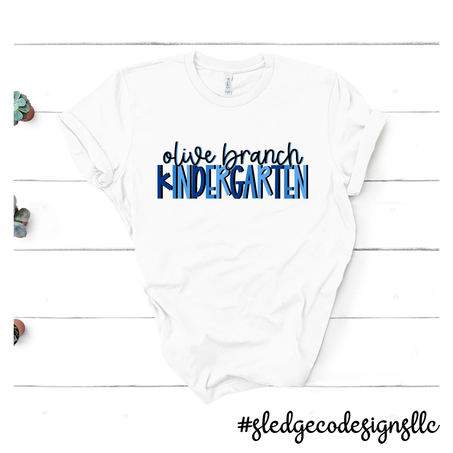 OLIVE BRANCH KINDERGARTEN | Hand Drawn | Custom Unisex Tshirt