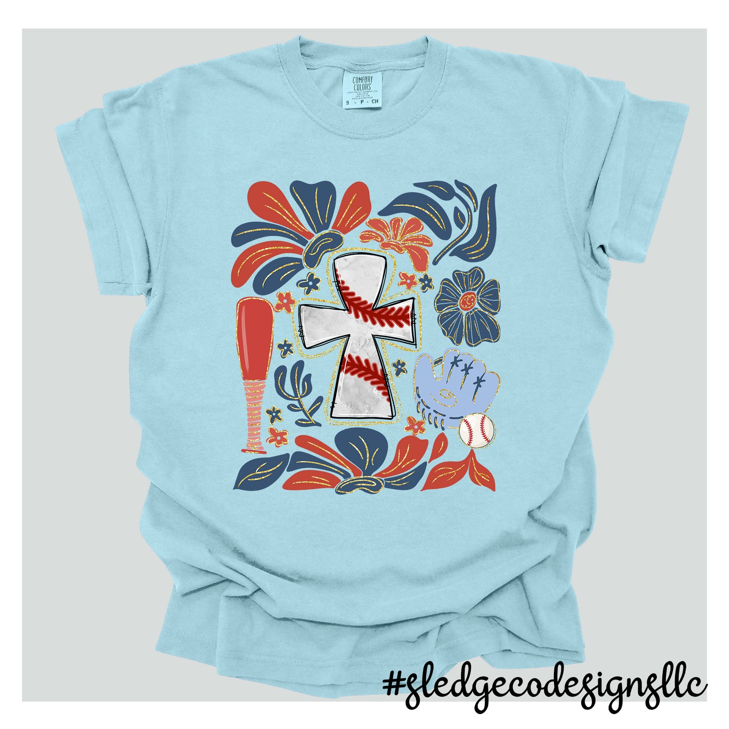 CROSS BASEBALL RETRO INSPIRE BOHO | CUSTOM UNISEX TSHIRT