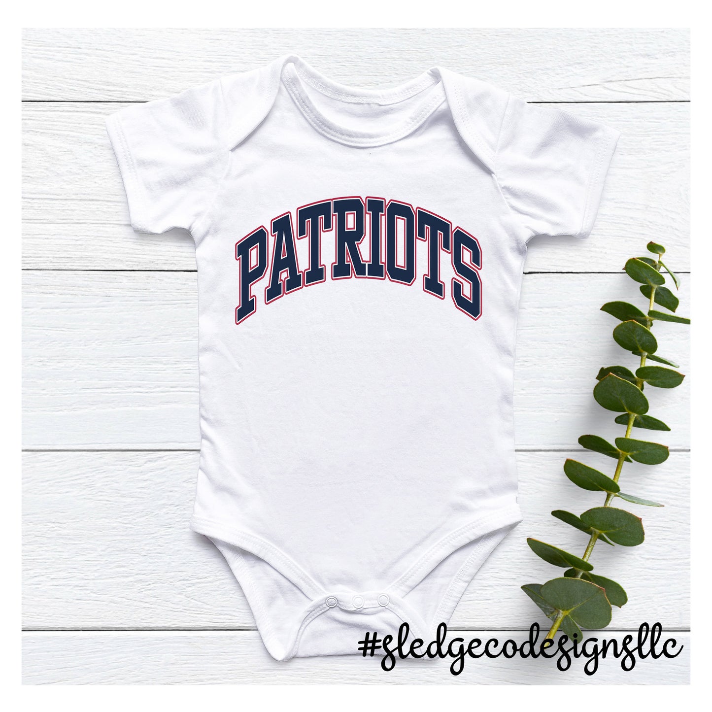 PATRIOTS ARCHED | CUSTOM Infant Jersey Short Sleeve One Piece