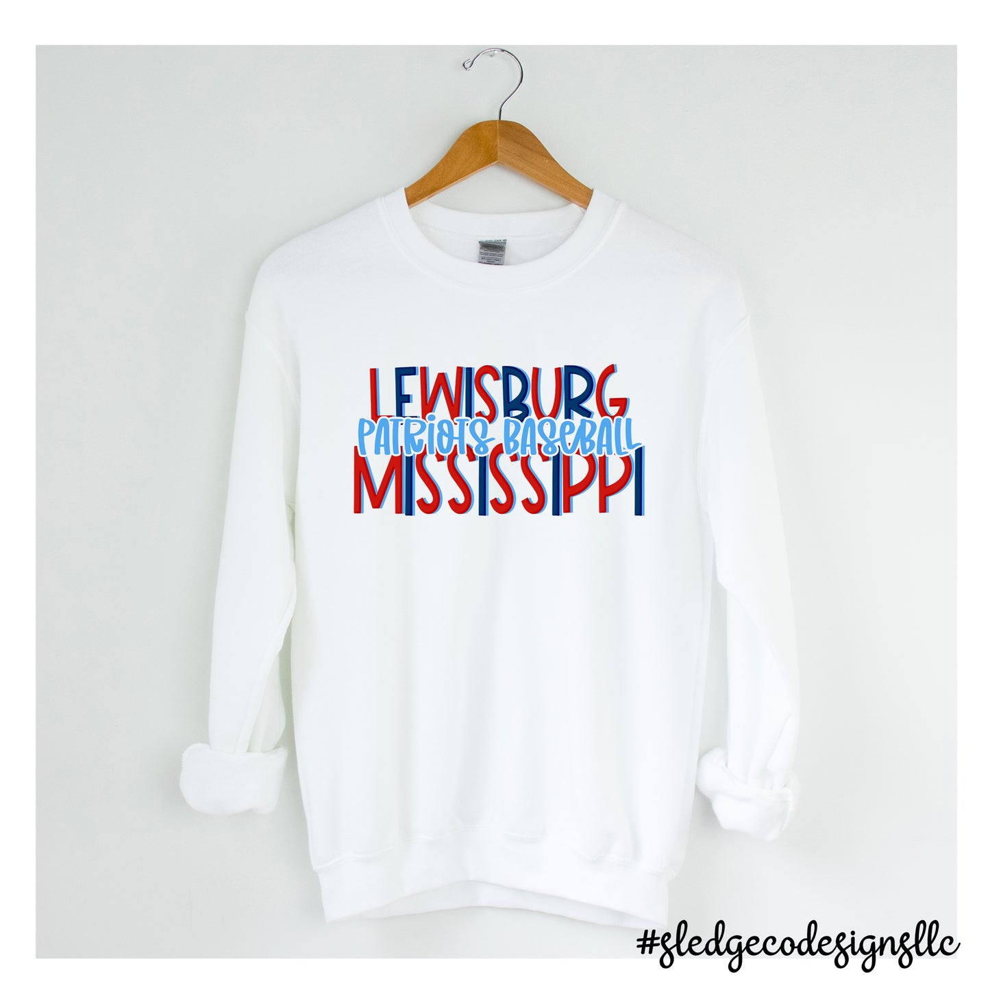 LEWISBURG MS | PATRIOTS BASEBALL | UNISEX SWEATSHIRT