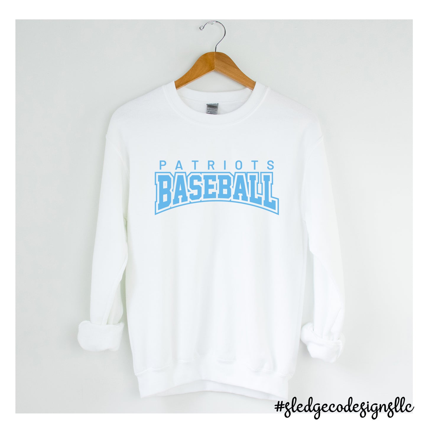 PATRIOTS BASEBALL | LIGHT BLUE | UNISEX SWEATSHIRT