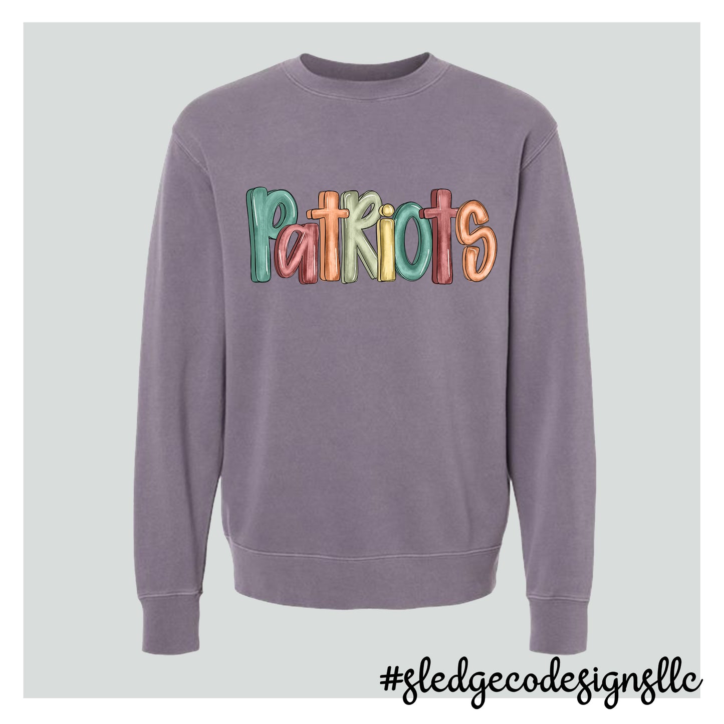 LEWISBURG PATRIOTS | PAINTED | Midweight Pigment-Dyed Crewneck Sweatshirt