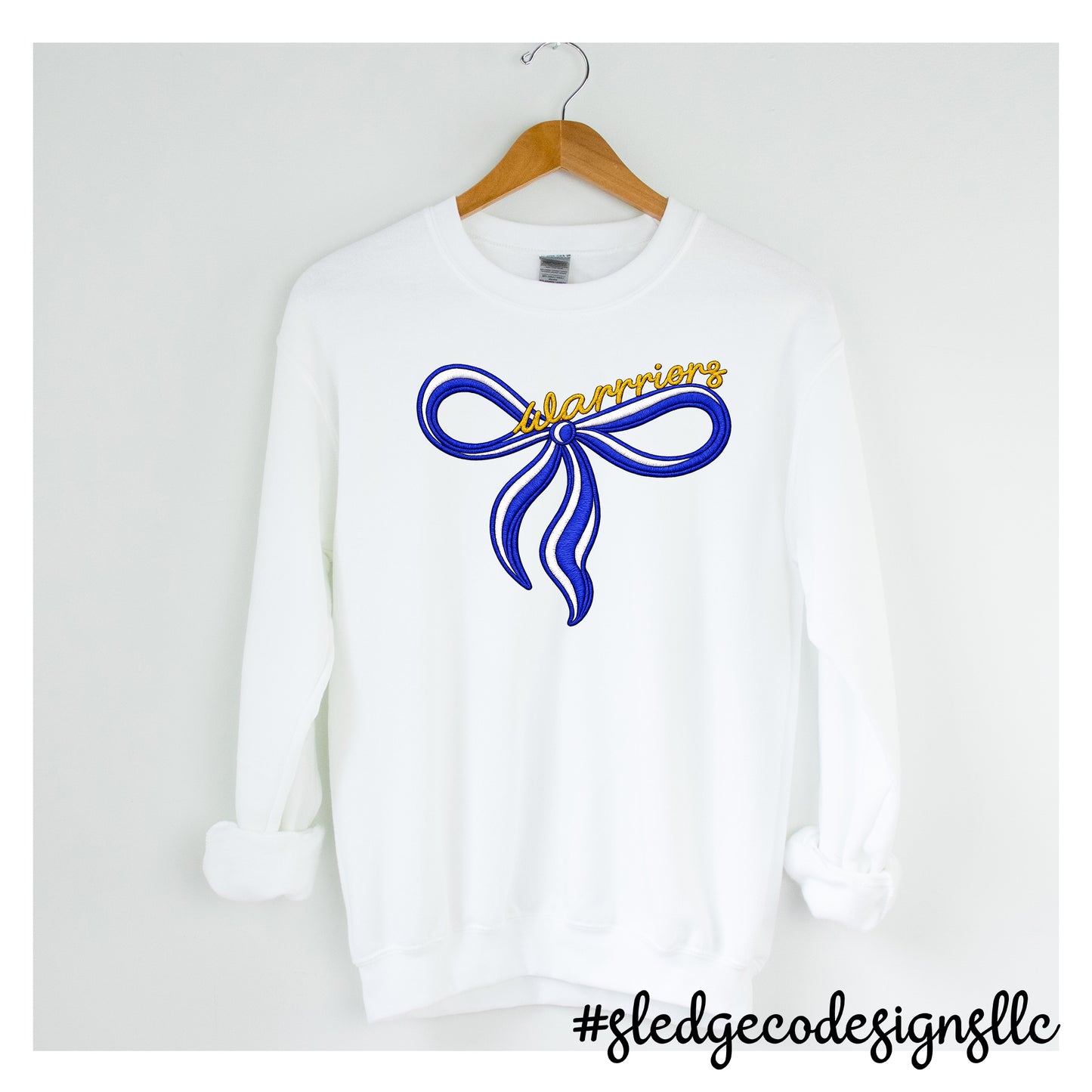 SENATOBIA WARRIORS | NEON STACKED | Custom Unisex Sweatshirt