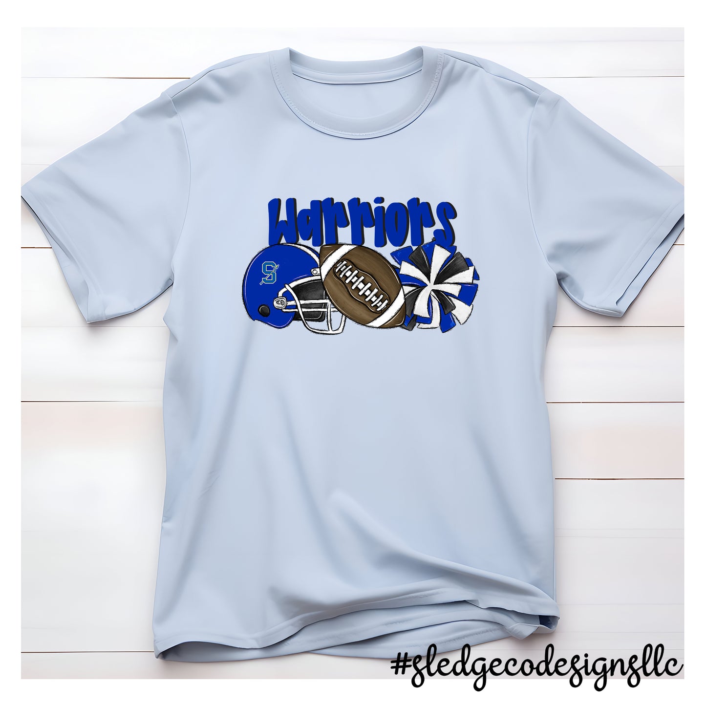 SENATOBIA WARRIORS FOOTBALL + CHEER |  Custom Unisex Tshirt