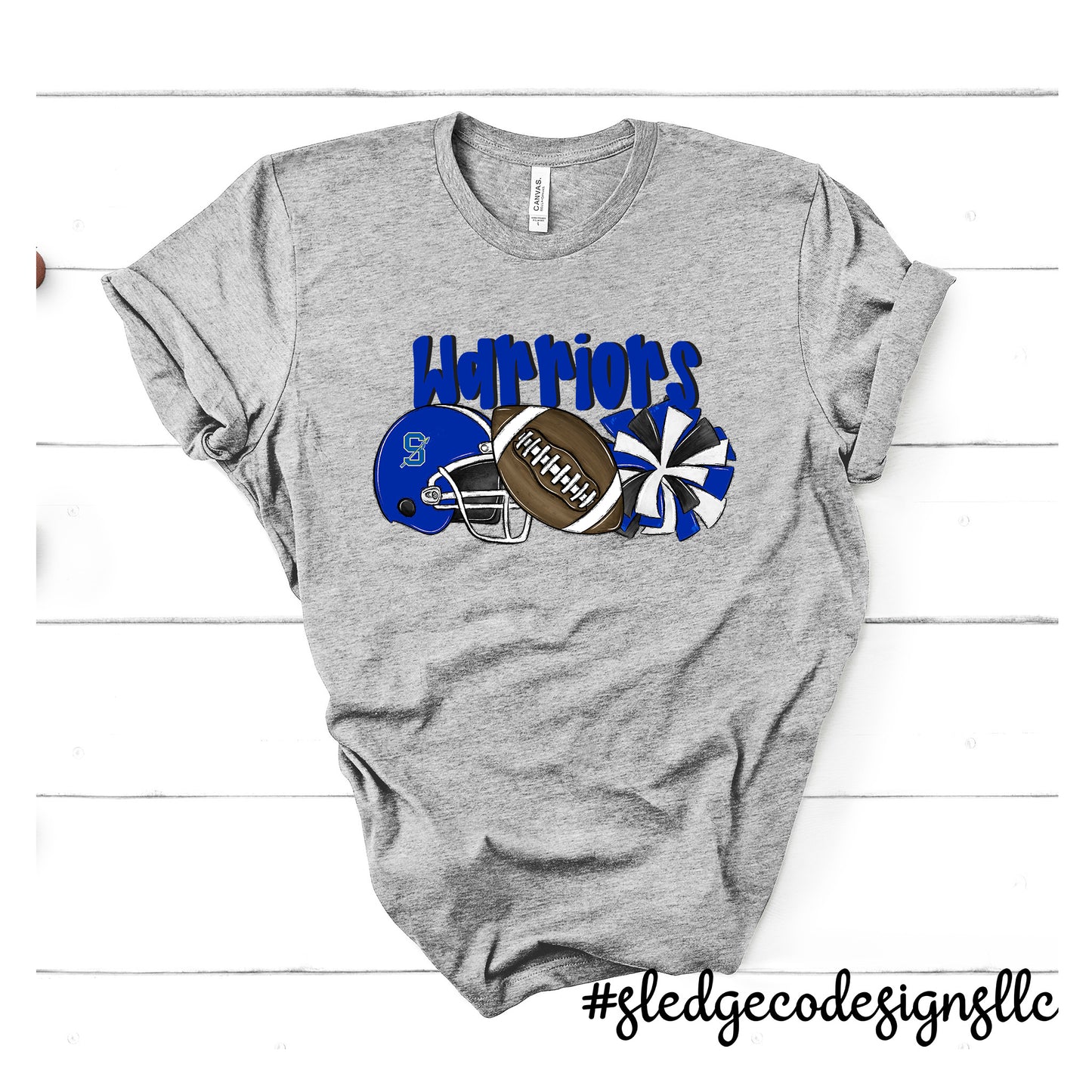 SENATOBIA WARRIORS FOOTBALL + CHEER |  Custom Unisex Tshirt