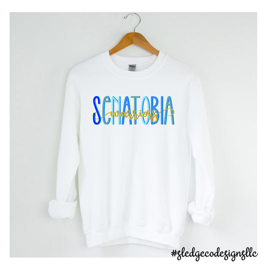 SENATOBIA WARRIORS DUO | UNISEX SWEATSHIRT