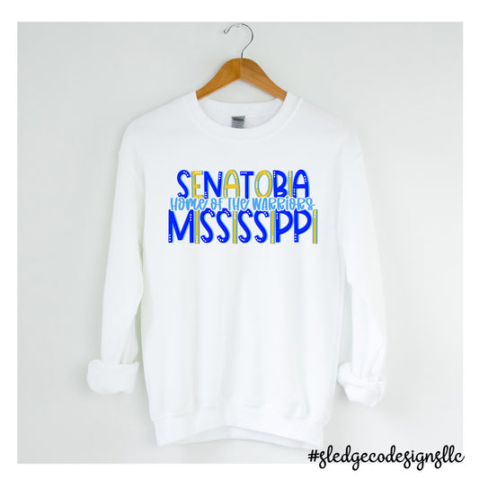 SENATOBIA WARRIORS HOME OF THE WARRIORS  | UNISEX SWEATSHIRT