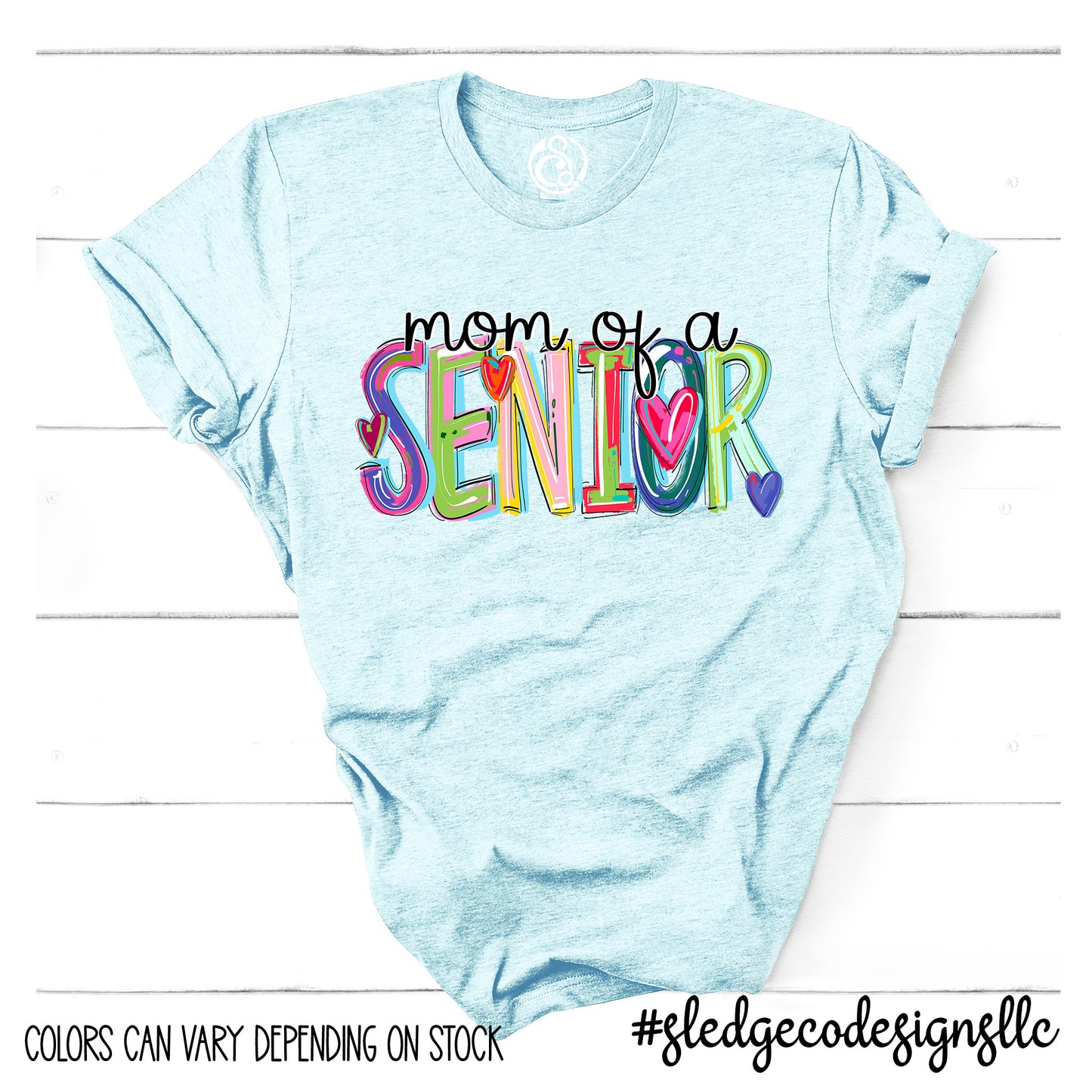 MOM OF SENIOR 2025 | WATERCOLOR | Custom Unisex Tee