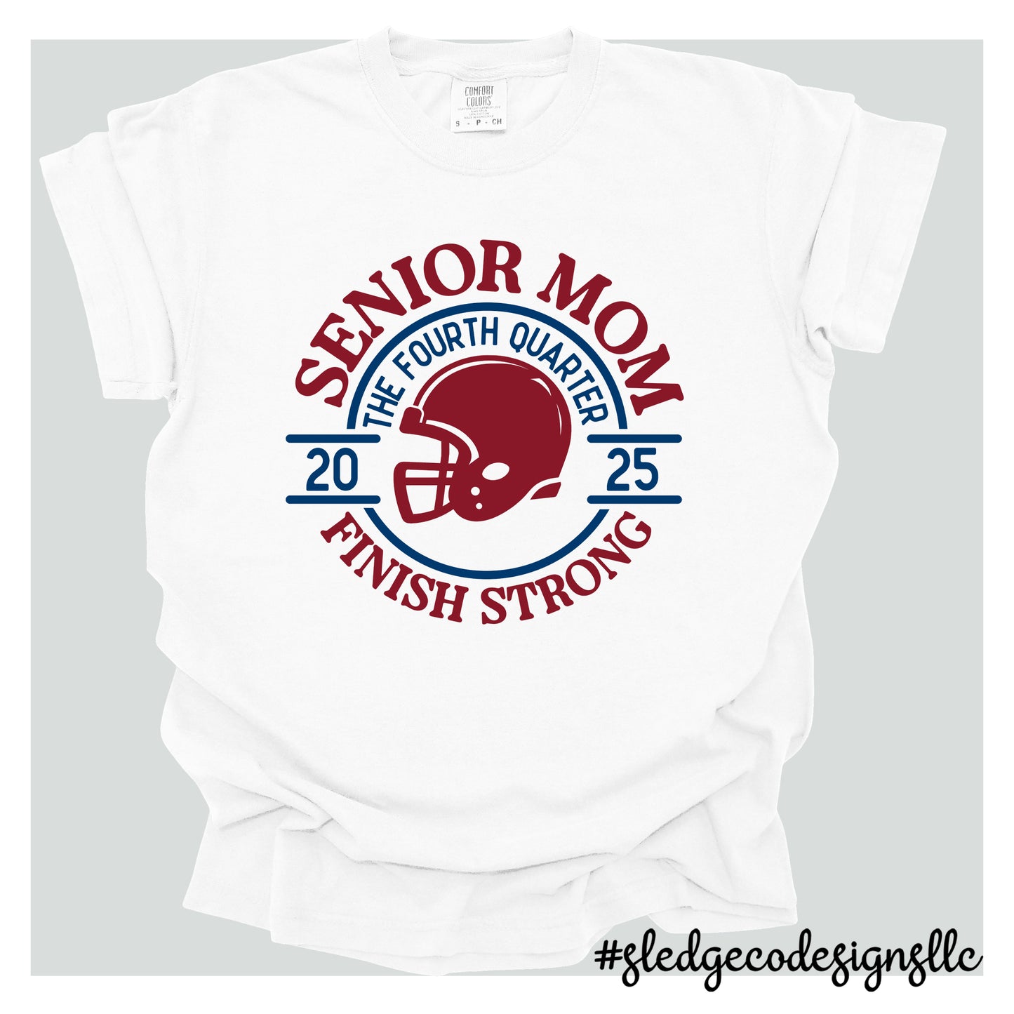 SENIOR MOM | FOOTBALL | CUSTOM UNISEX TSHIRT