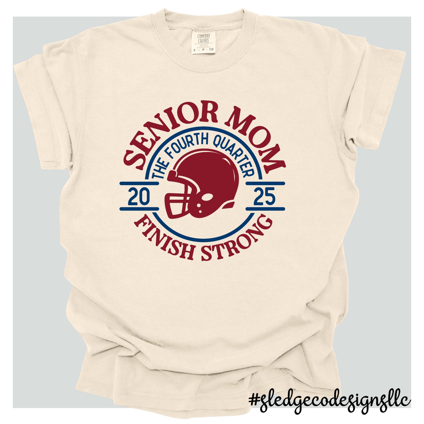 SENIOR MOM | FOOTBALL | CUSTOM UNISEX TSHIRT