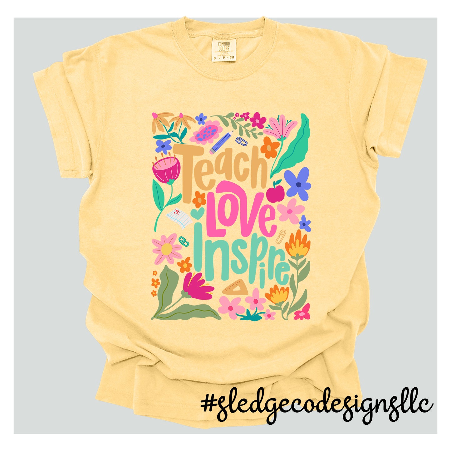 PEACE LOVE INSPIRE BOHO | TEACHER | CUSTOM UNISEX TSHIRT