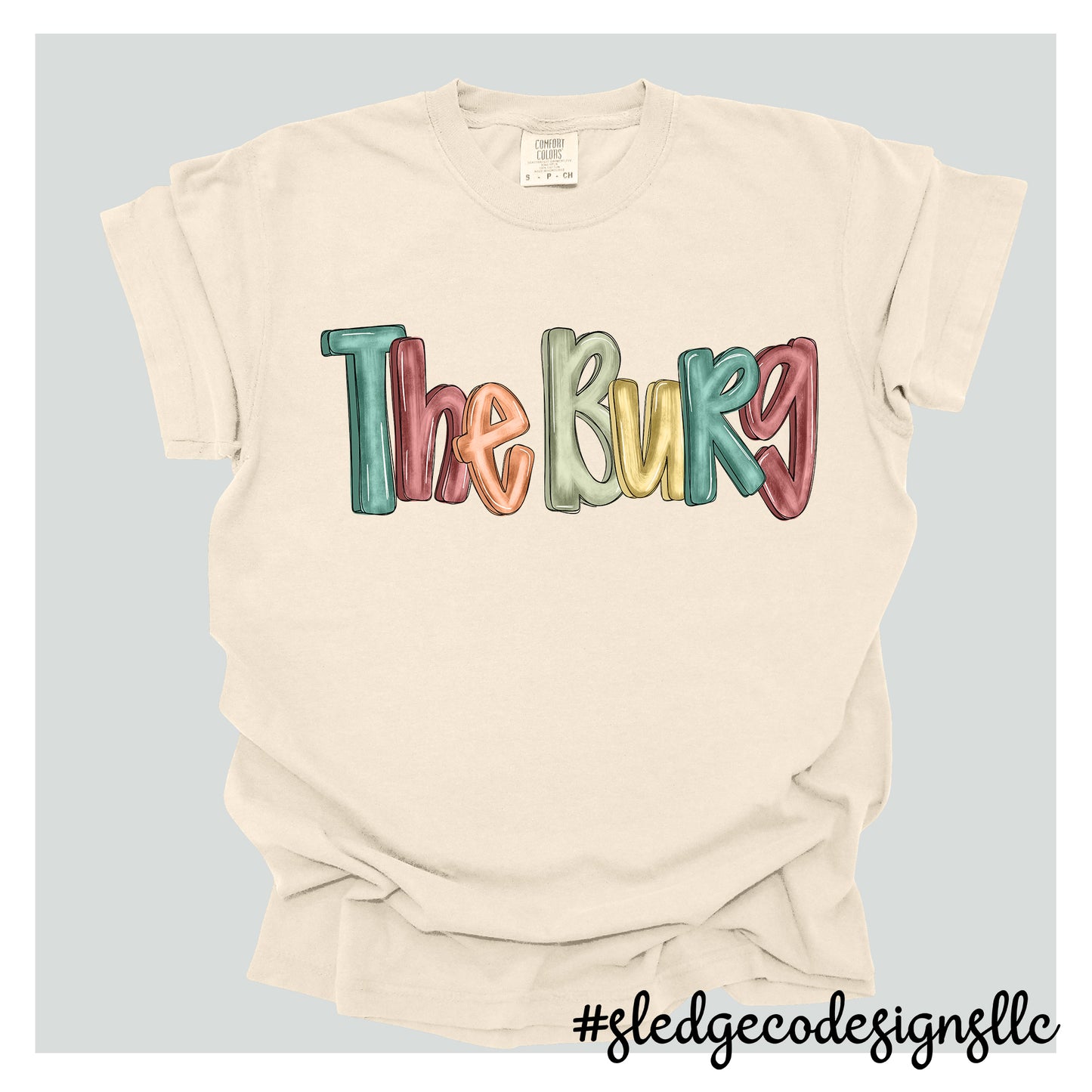 THE BURG | PAINTED DOODLE | Custom Unisex Tshirt