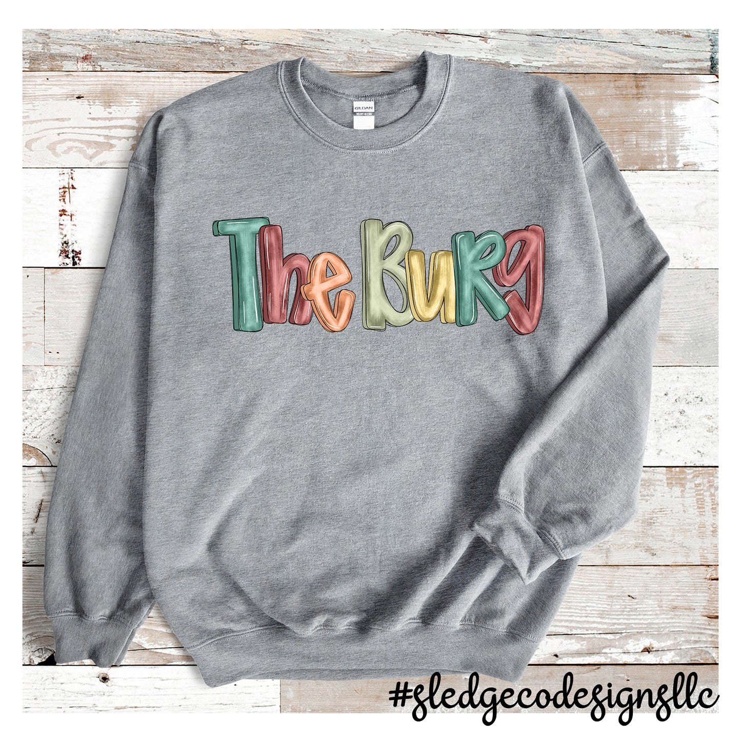 THE BURG | PAINTED DOODLE | Custom Unisex Sweatshirt