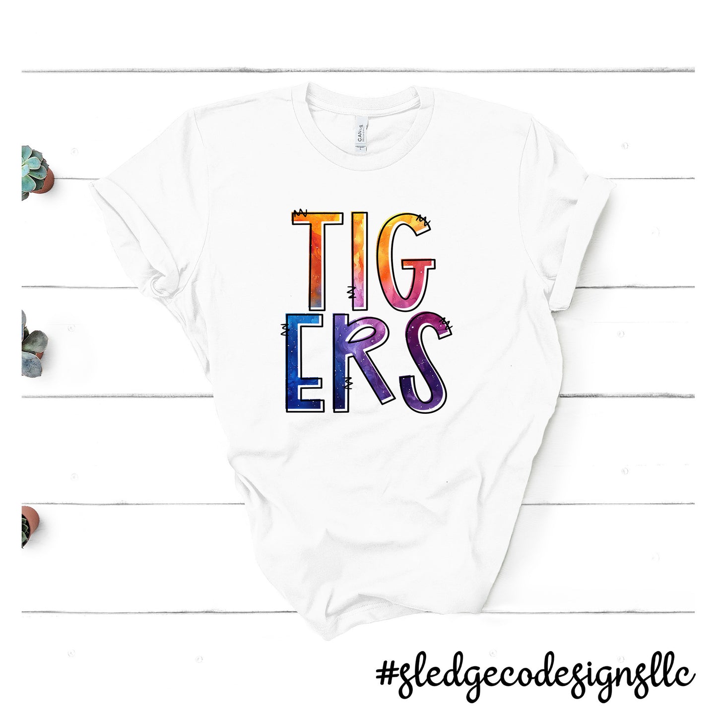 TIGERS | WATERCOLOR | Custom UNISEX TSHIRT