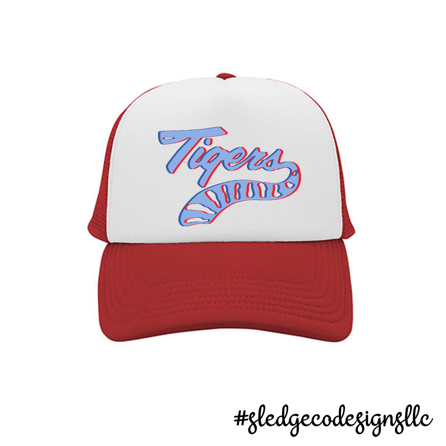 SOUTH PANOLA TIGERS | TRUCKER HAT RED - WHITE