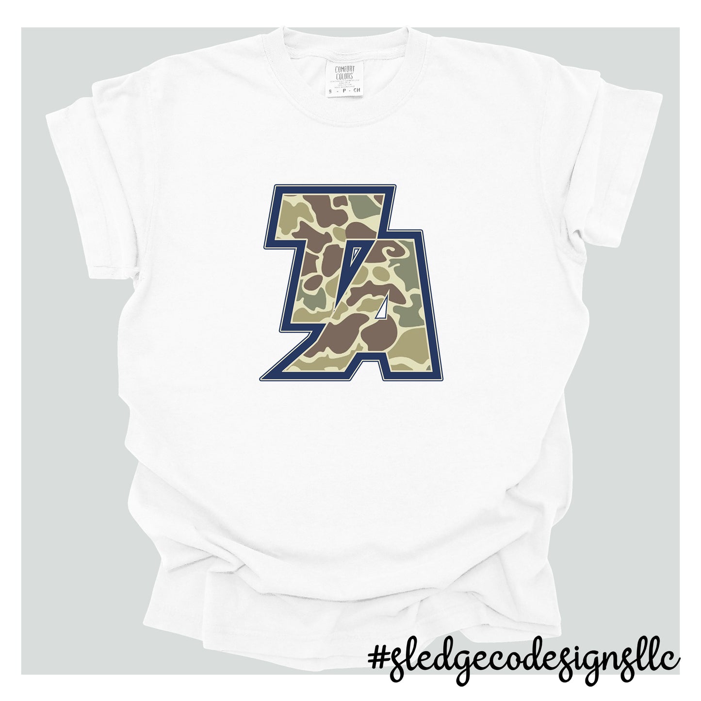 TUNICA ACADEMY CAMO TEE |LOGO | Custom Unisex Tshirt