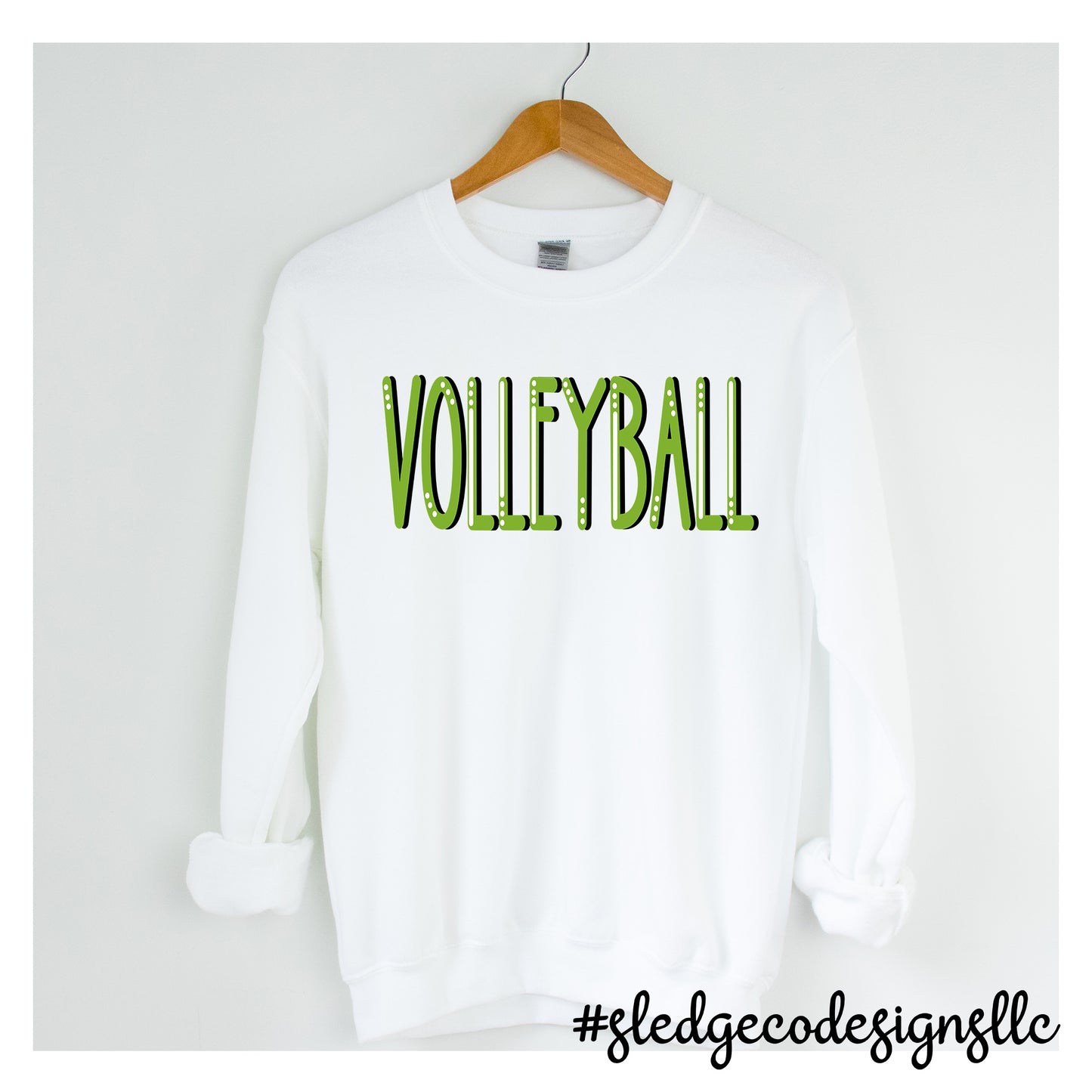 VOLLEYBALL | LINED HANDDRAWN | CUSTOM UNISEX SWEATSHIRT