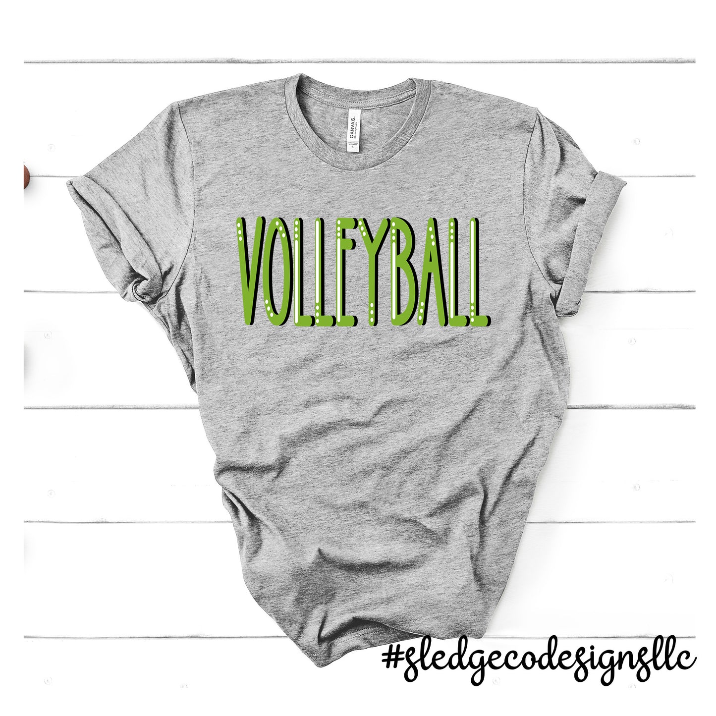 VOLLEYBALL | LINED HAND DRAWN | CUSTOM UNISEX TSHIRT