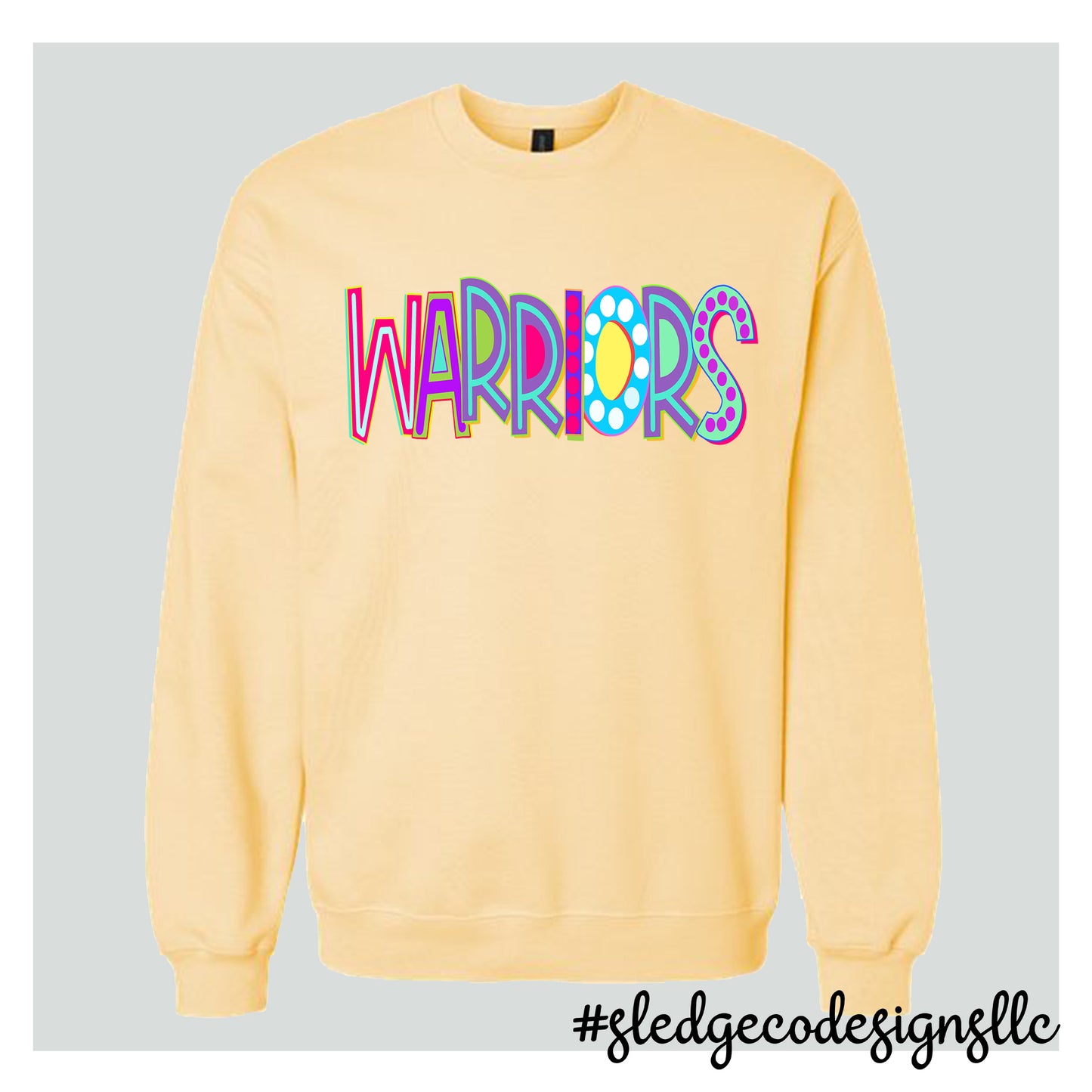 SENATOBIA WARRIORS | NEON | CUSTOM UNISEX Sweatshirt
