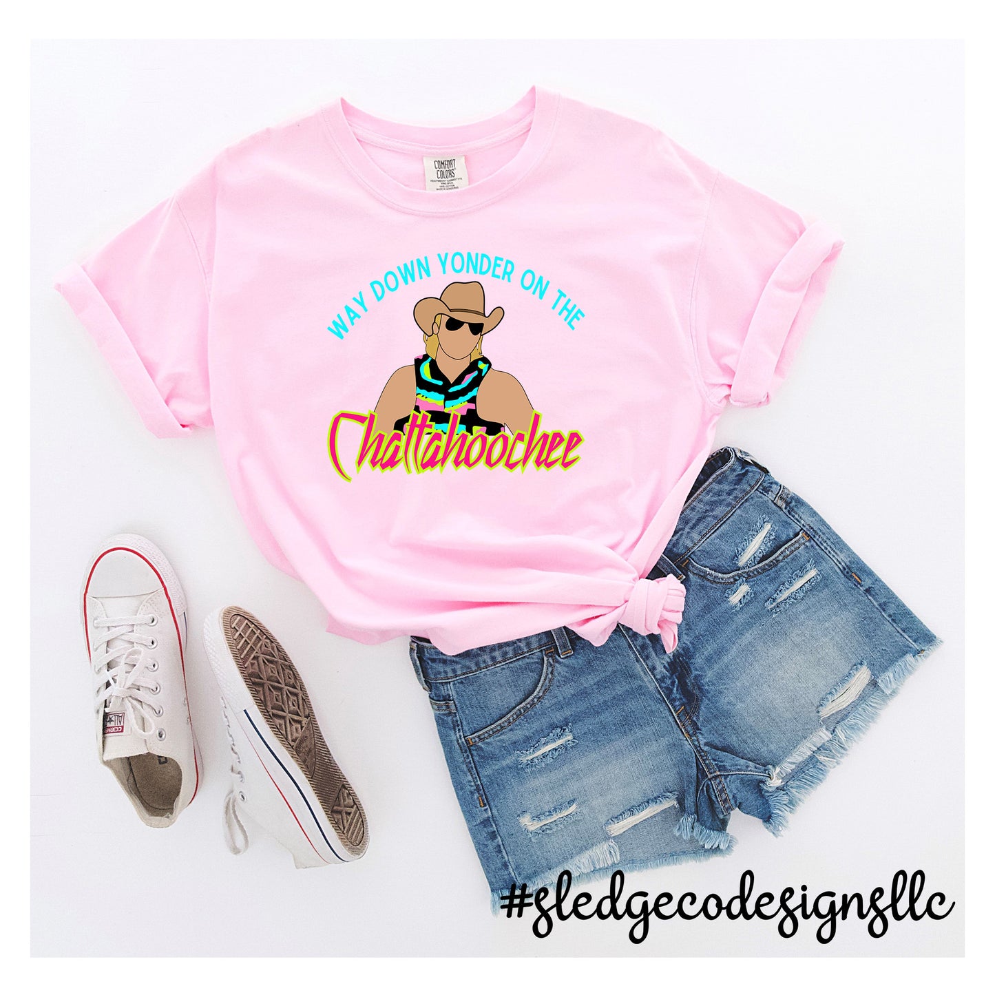 Chattahoochee River Way Down yonder Summer Tee | Custom Unisex Tshirt