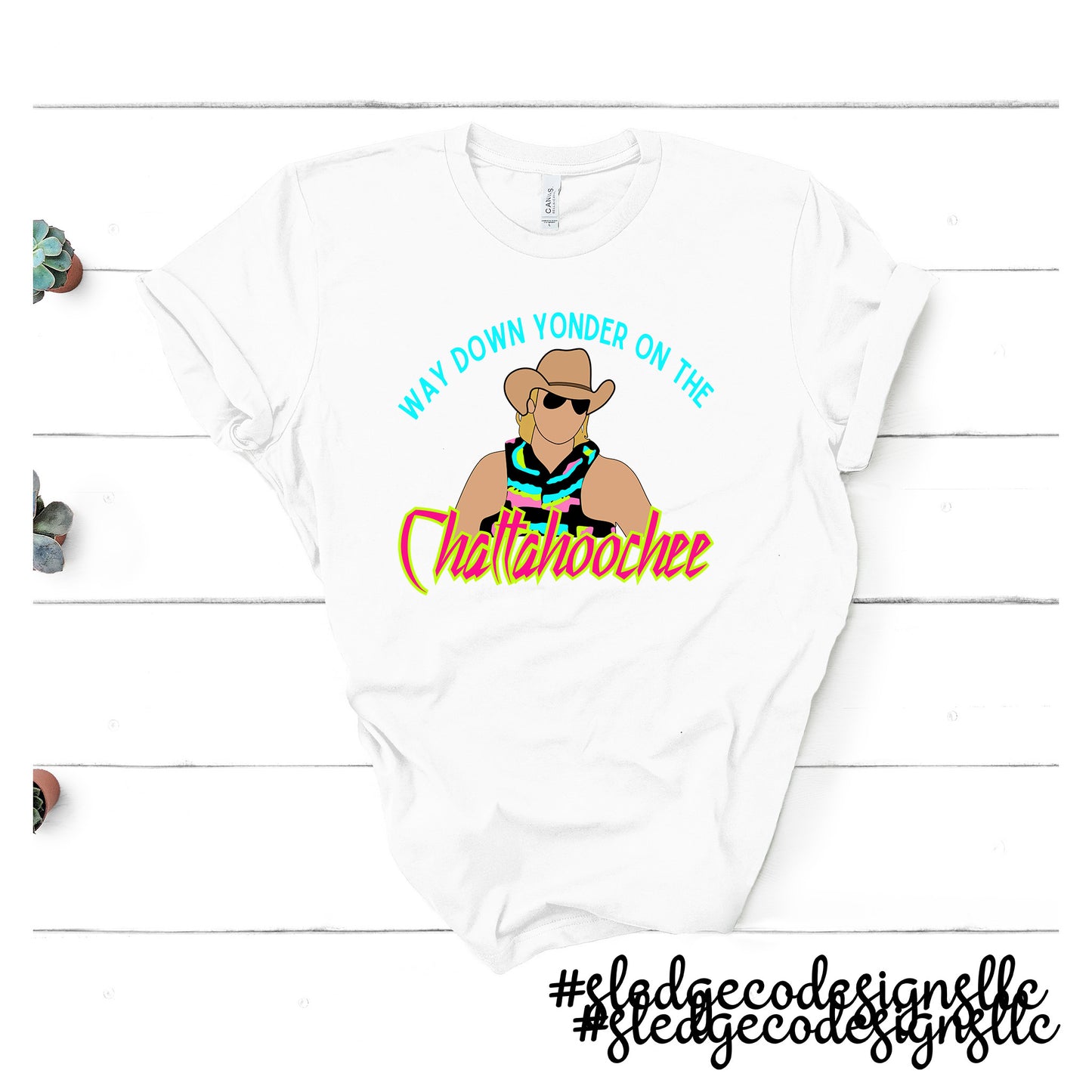 Chattahoochee River Way Down yonder Summer Tee | Custom Unisex Tshirt