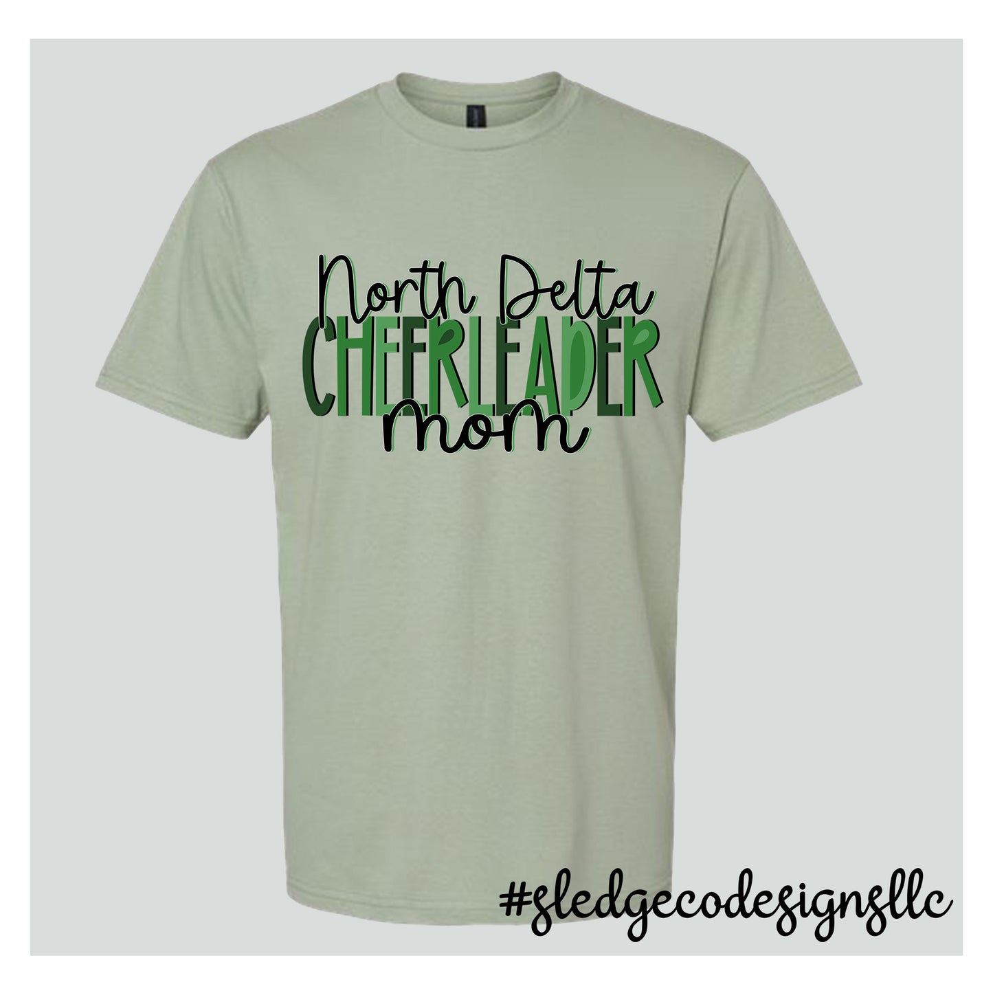 NORTH DELTA CHEERLEADER MOM | Custom Unisex Tshirt