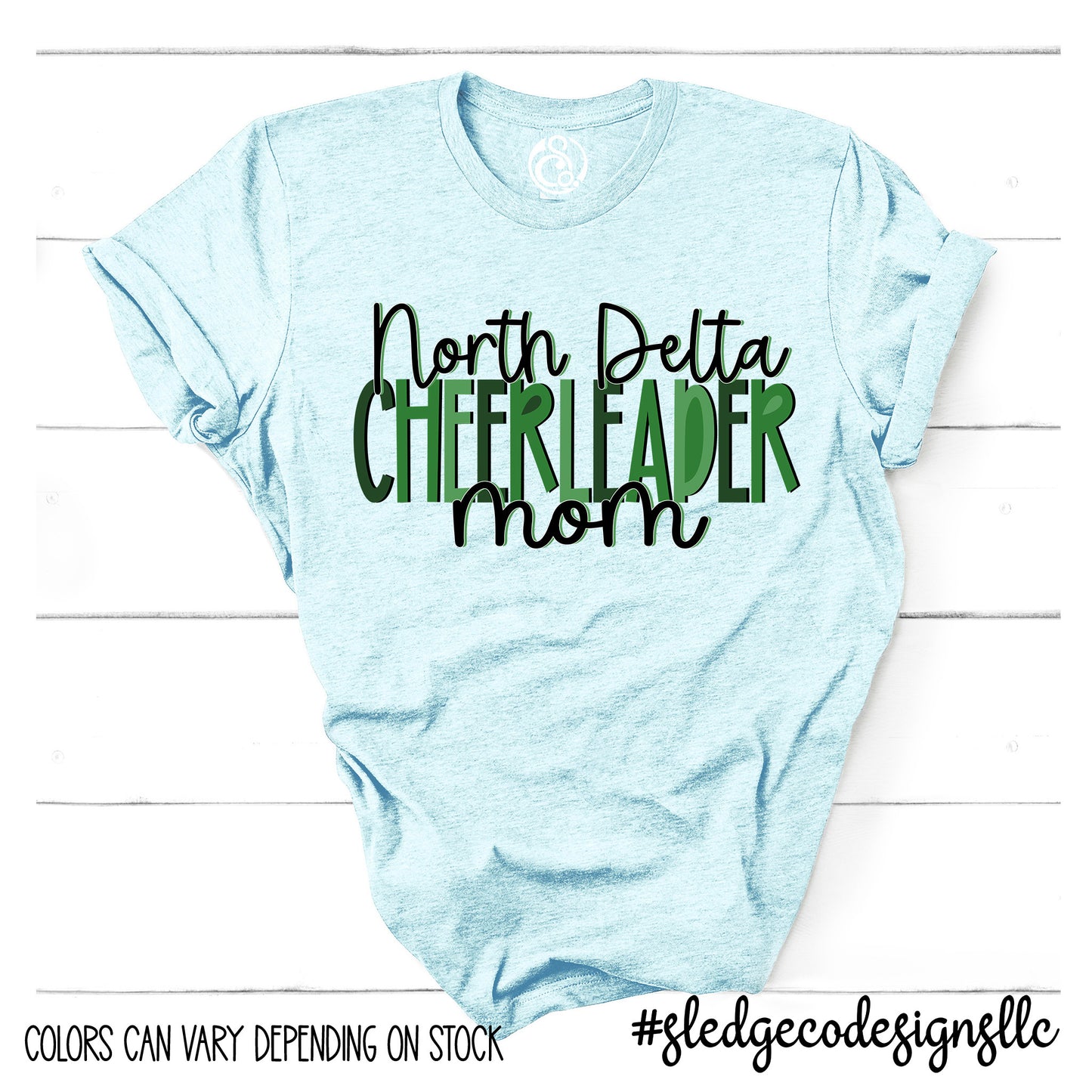 NORTH DELTA CHEERLEADER MOM | Custom Unisex Tshirt