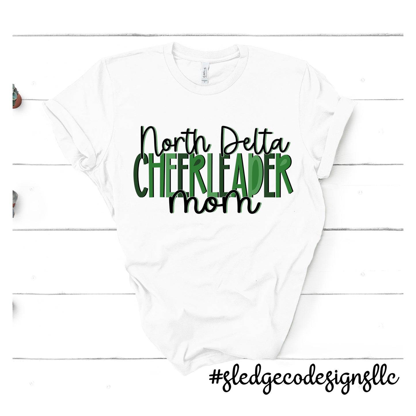 NORTH DELTA CHEERLEADER MOM | Custom Unisex Tshirt