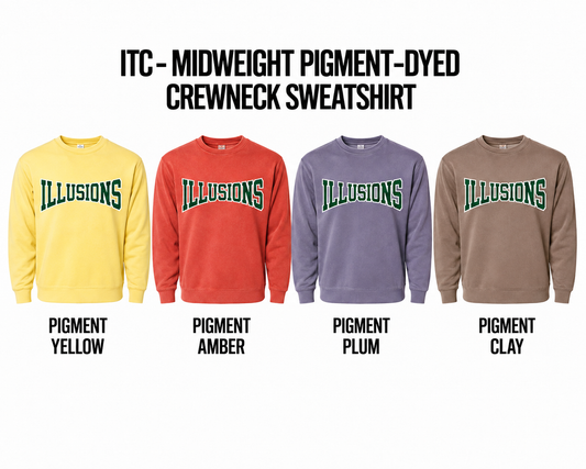 ILLUSIONS SOFTBALL | ITC Midweight Pigment-Dyed Crewneck Sweatshirt 4TH SET