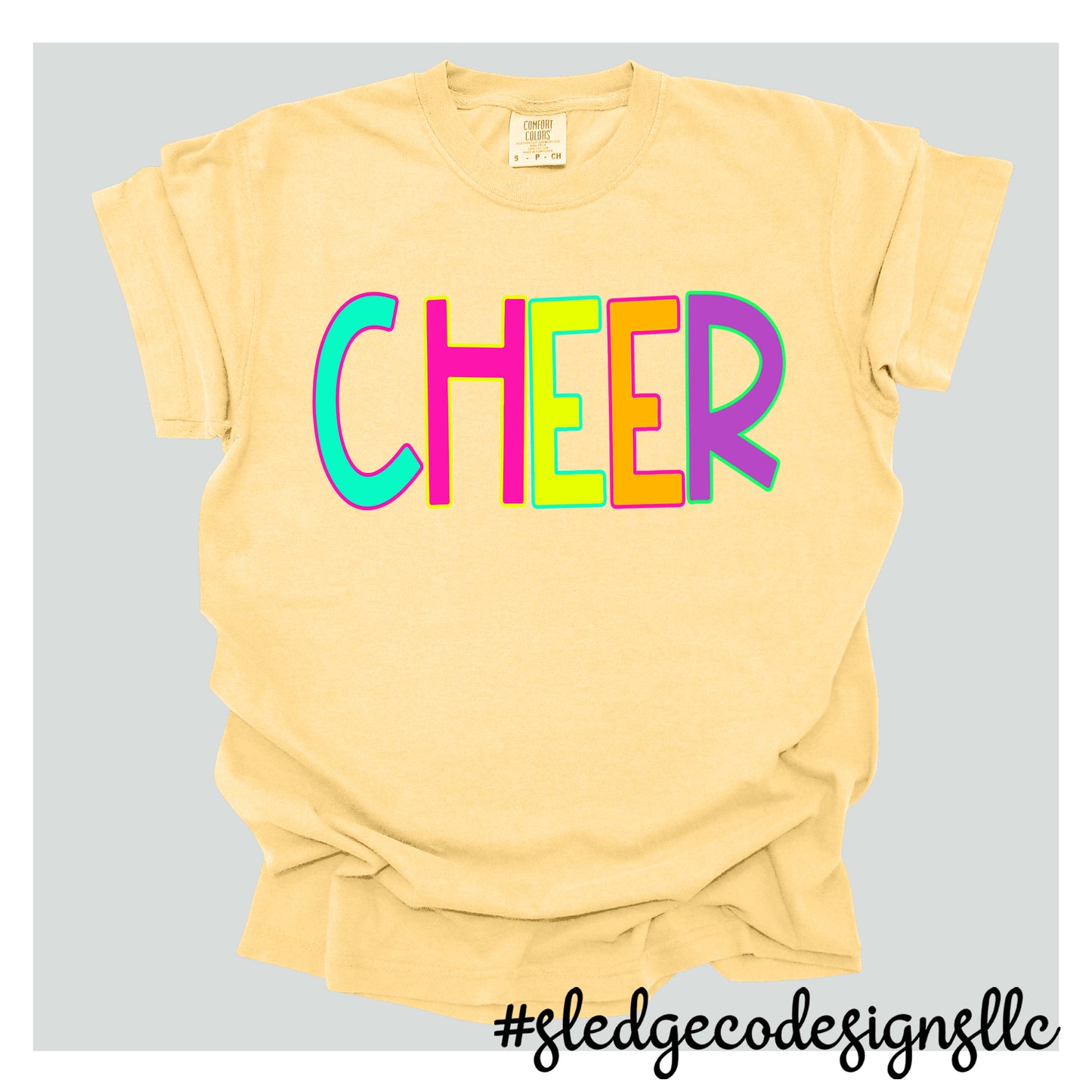 CHEER | NEON |  Custom Unisex Tshirt