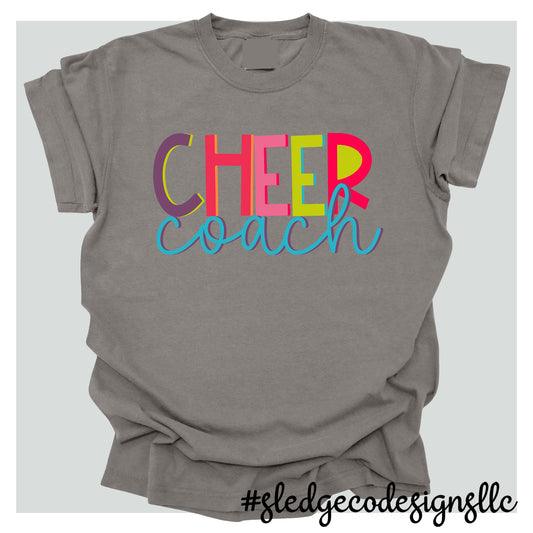 CHEER COACH | COLOR BOLD |  Custom Unisex Tshirt