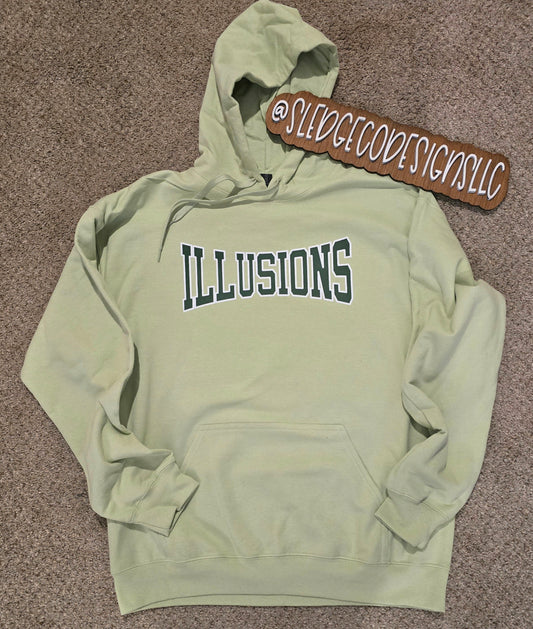 NORTH DELTA | ND LOGO Pistachio | CUSTOM HANDDRAWN UNISEX HOODIE