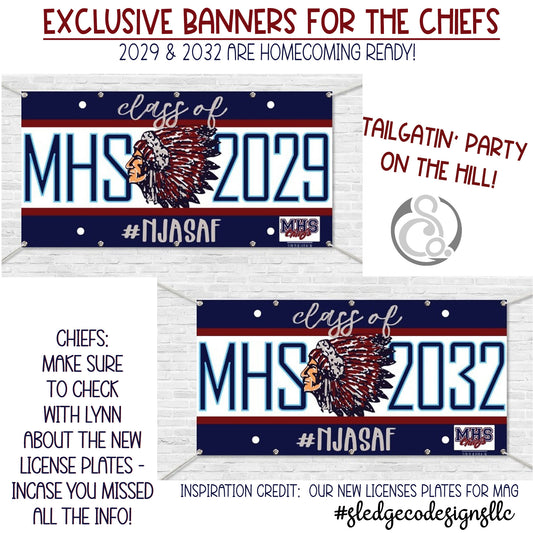 CUSTOM CHIEFS BANNER | MAGNOLIA HEIGHTS SCHOOL