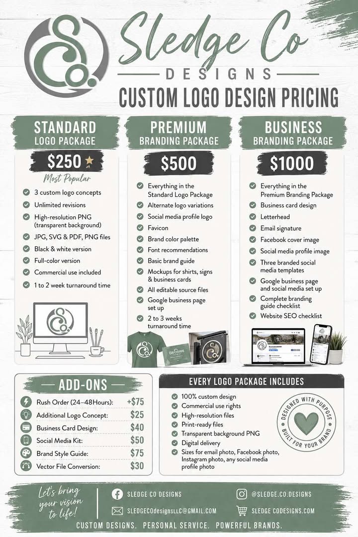 CUSTOM LOGO DESIGNS