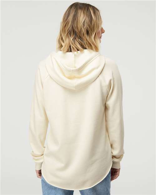 NORTH DELTA GREENWAVES | Women’s Lightweight Wave Wash Hooded Sweatshirt - BONE