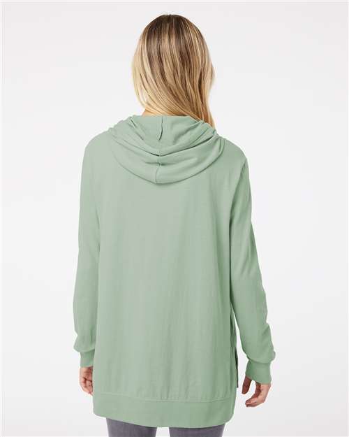 NORTH DELTA GREENWAVES | Women's Sueded Jersey Hooded Sweatshirt