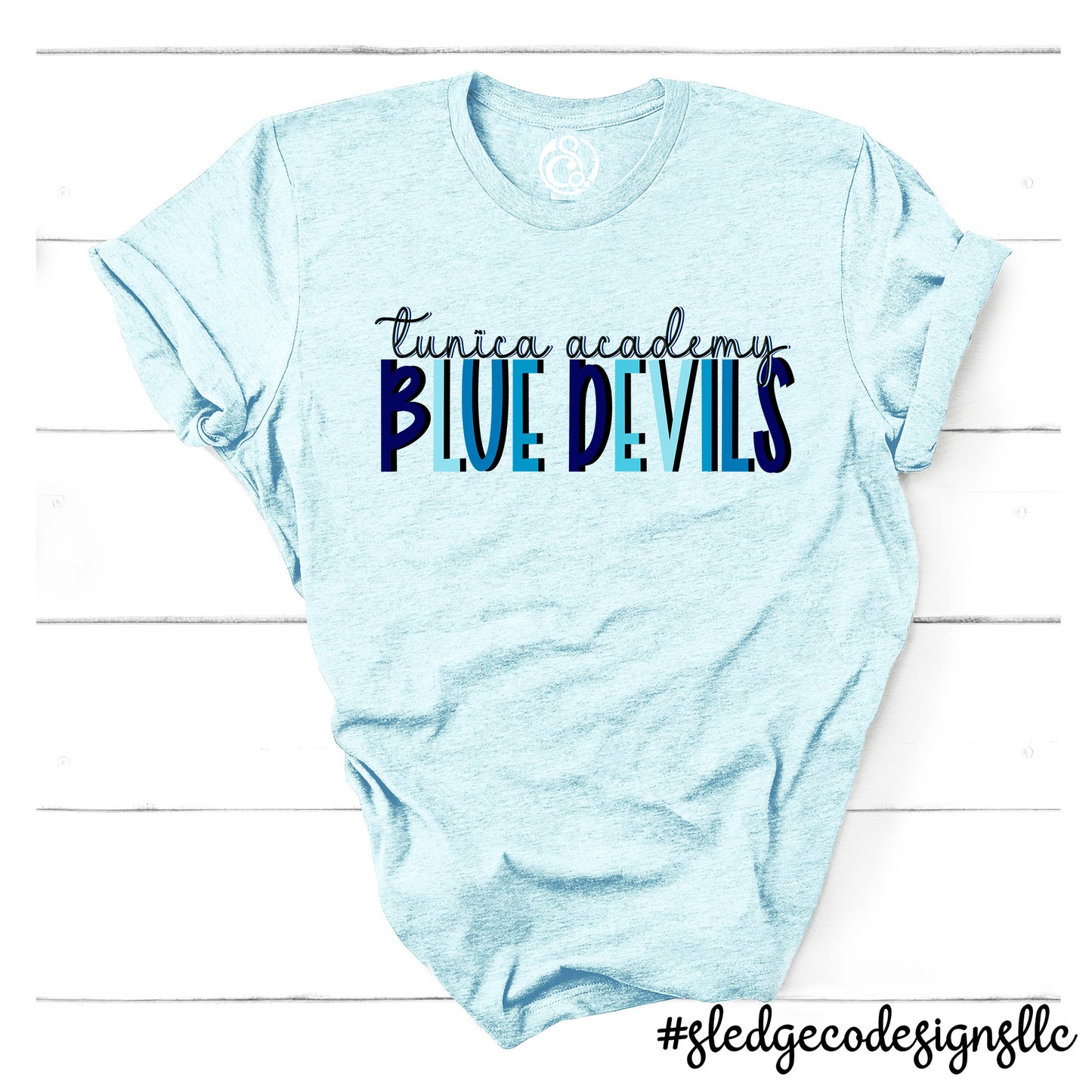 TUNICA ACADEMY BLUE DEVILS | BLUES |  Custom Unisex Tshirt