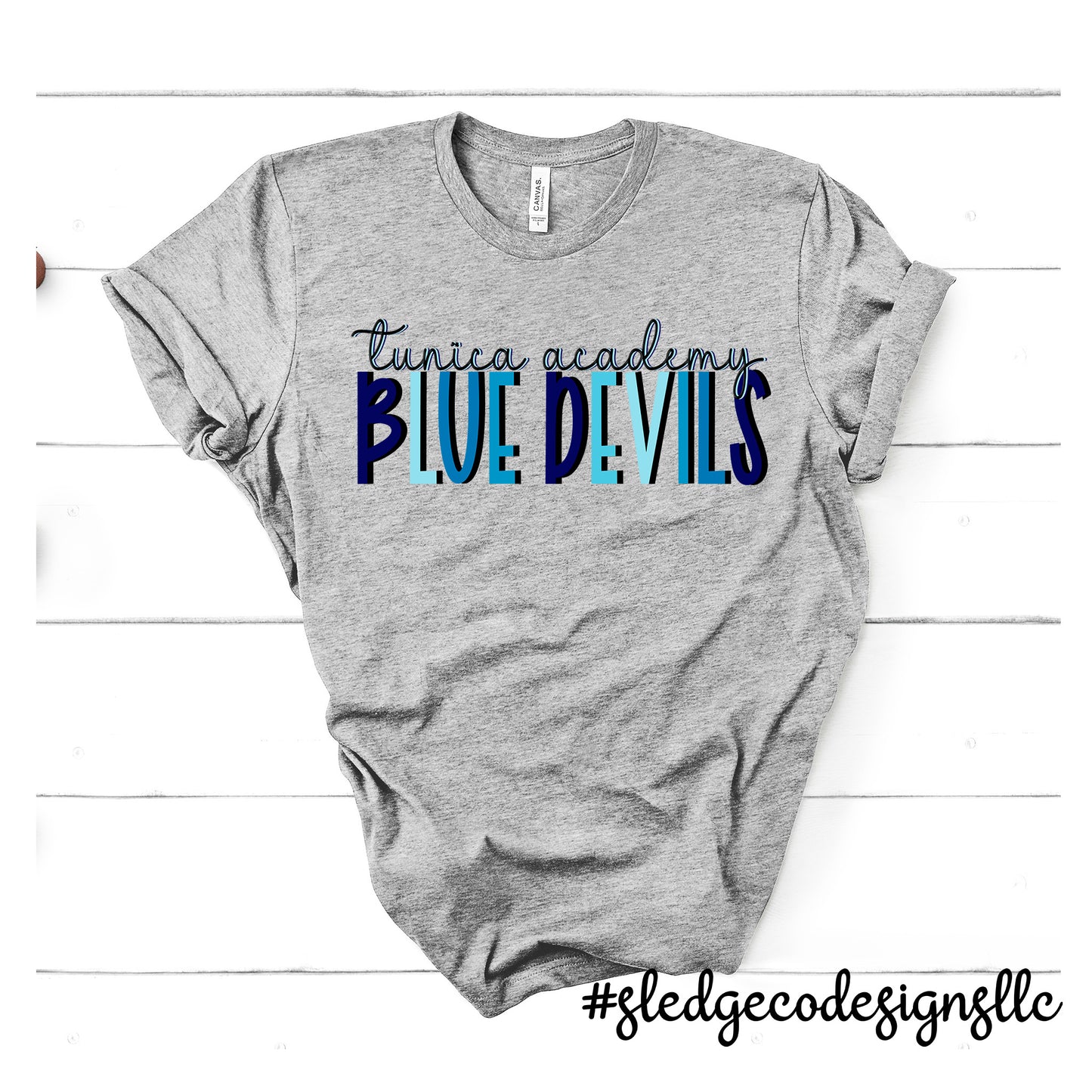 TUNICA ACADEMY BLUE DEVILS | BLUES |  Custom Unisex Tshirt