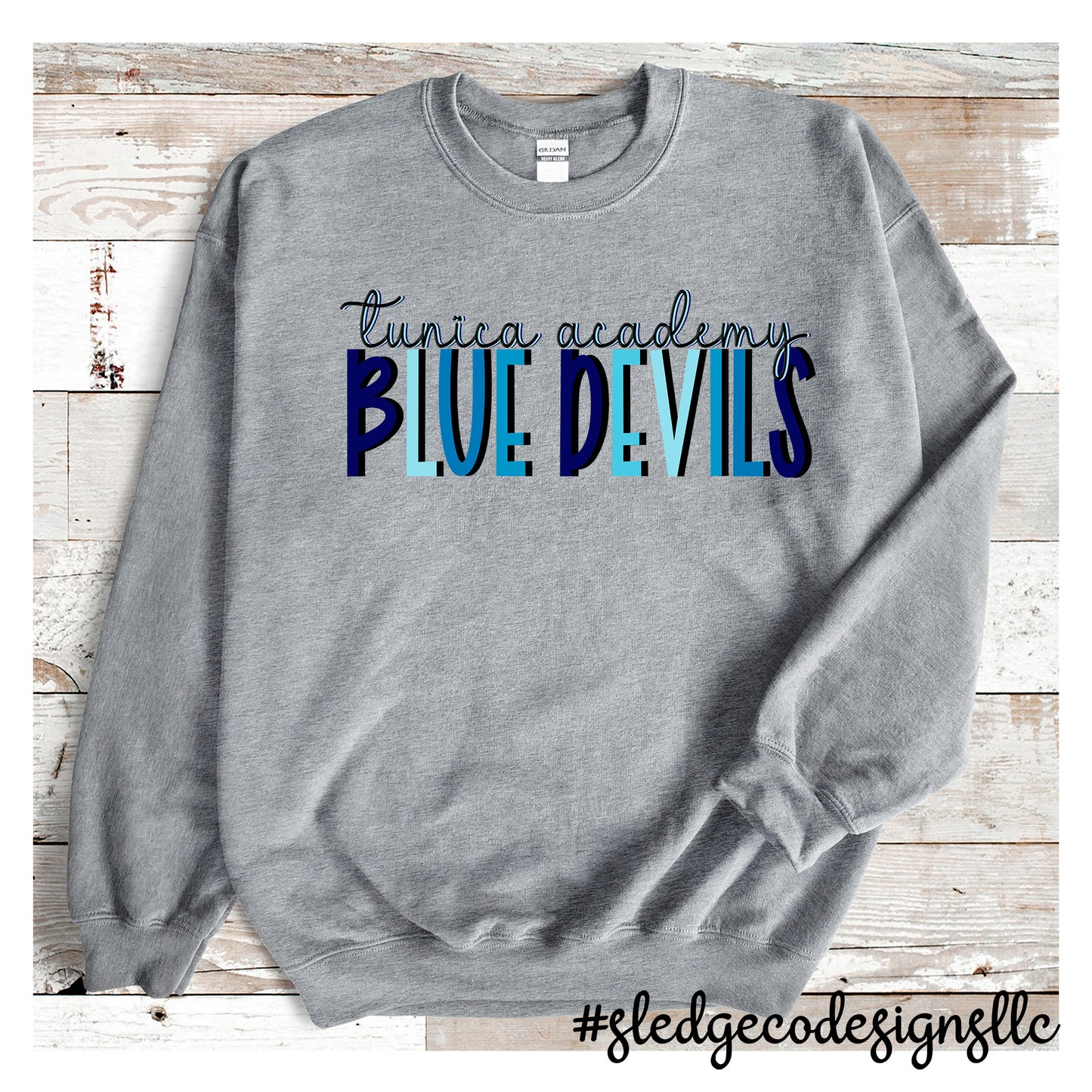 TUNICA ACADEMY BLUE DEVILS | BLUES | CUSTOM UNISEX SWEATSHIRT