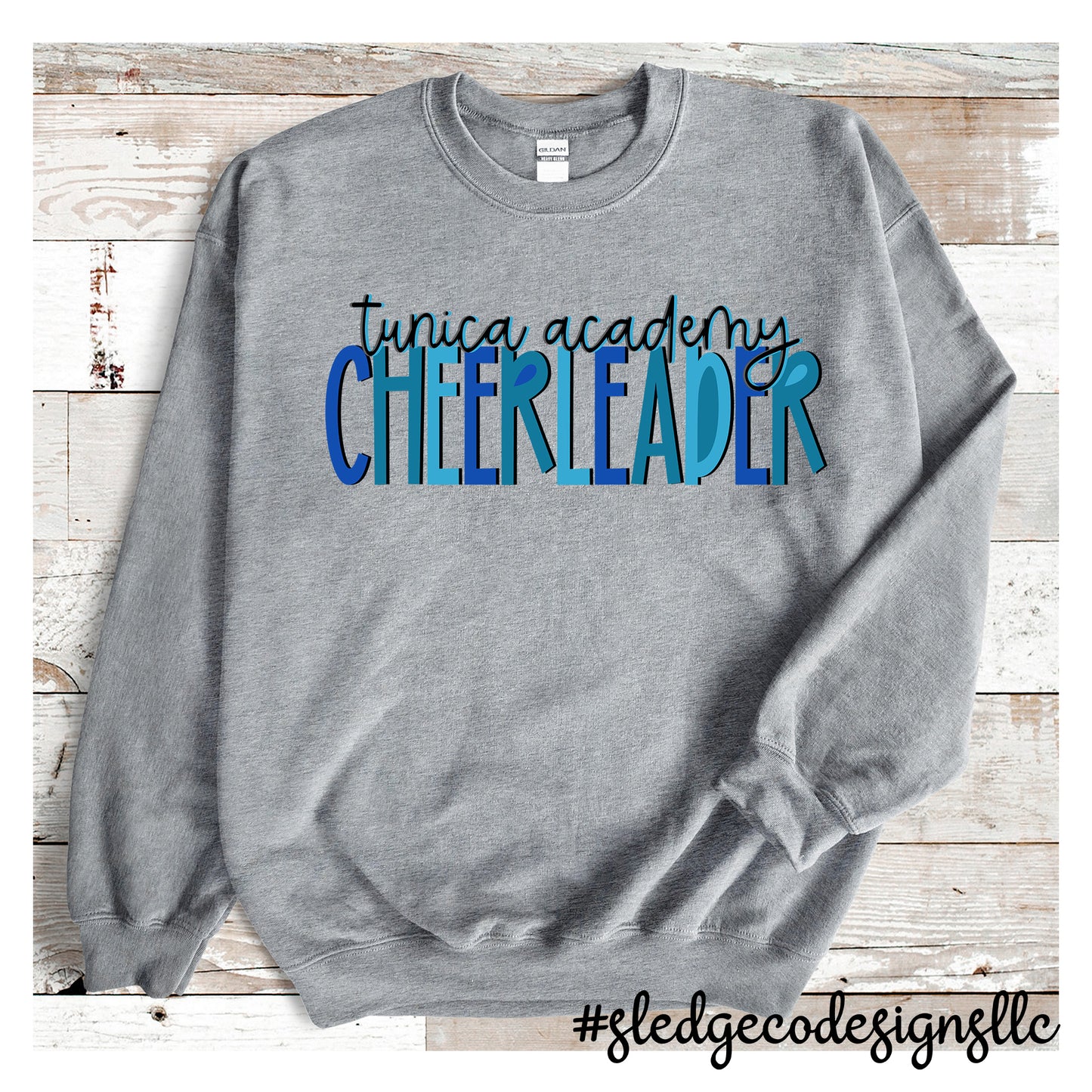 TUNICA ACADEMY BLUE DEVILS |  CHEERLEADING | CUSTOM UNISEX SWEATSHIRT