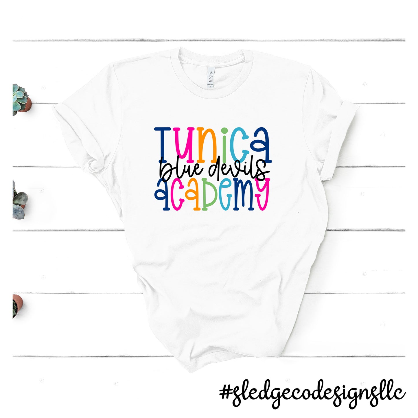 TUNICA ACADEMY BLUE DEVILS | COLORFUL | Custom Unisex Tshirt