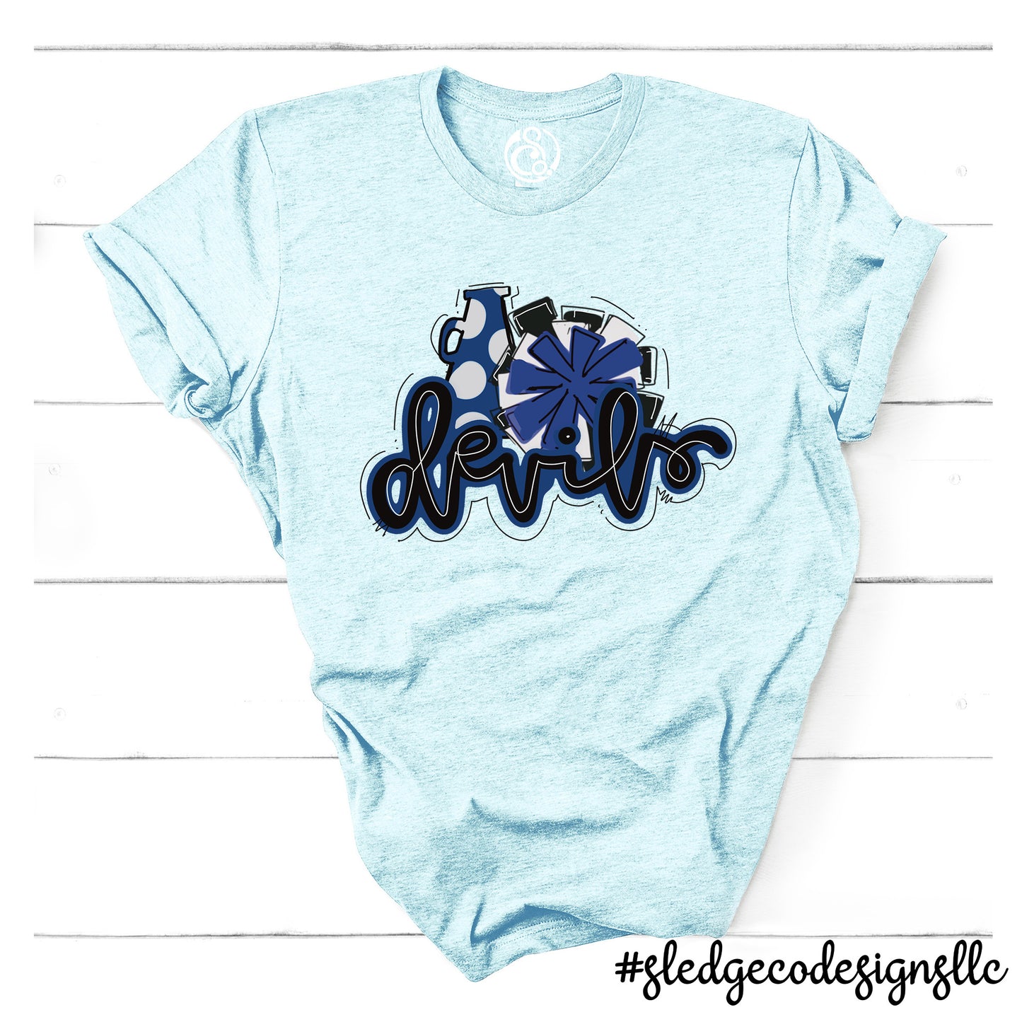 TUNICA ACADEMY BLUE DEVILS | spirit | Custom Unisex Tshirt