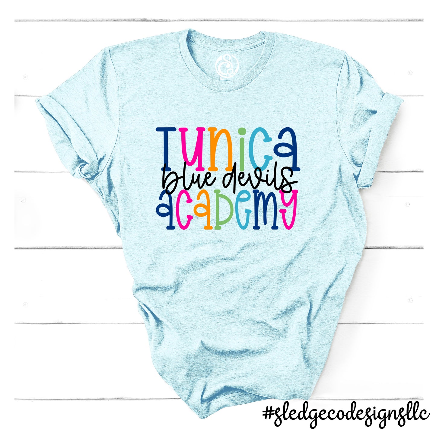 TUNICA ACADEMY BLUE DEVILS | COLORFUL | Custom Unisex Tshirt